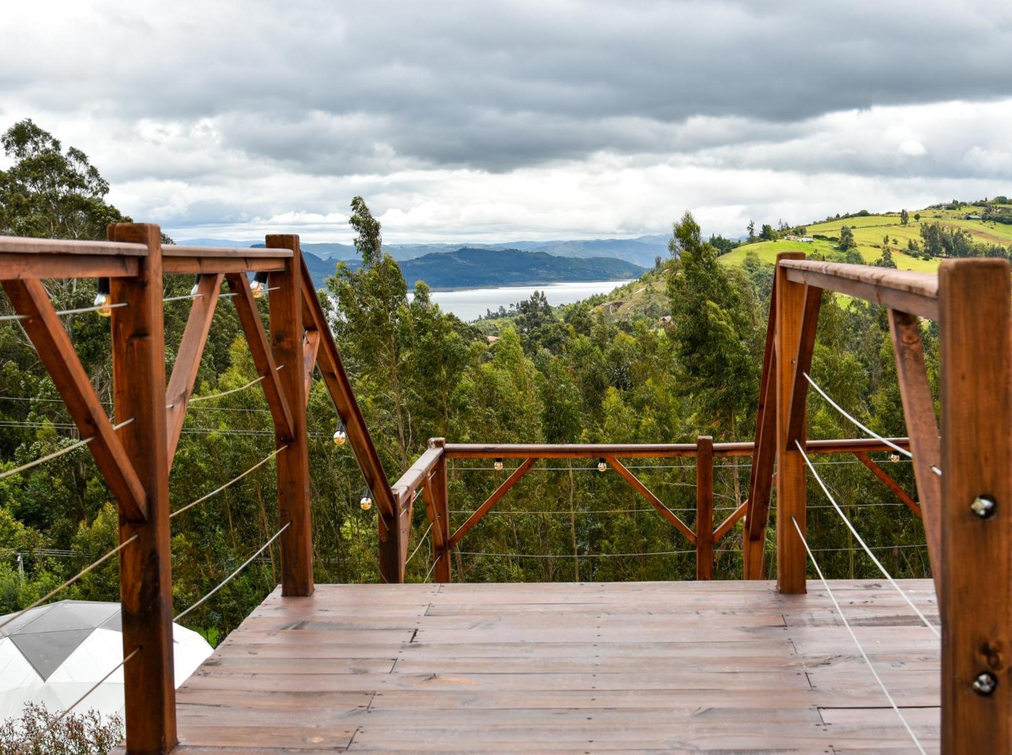 Hotel Golden Glamping Guatavita Exterior foto