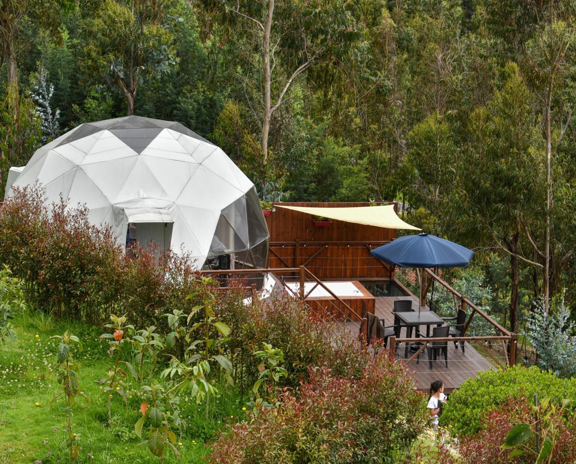 Hotel Golden Glamping Guatavita Exterior foto